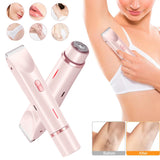 2 In 1 Hair Remover Women's Double Head Shaver Private Pubic Hair Trimmer Electric Razor Wet Dry Electric Body Hair