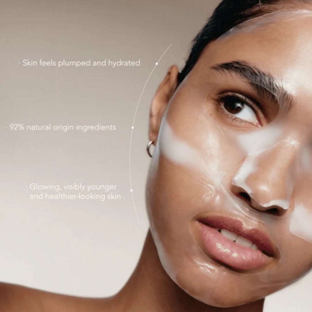 Nursing Collagen Overnight Mask packaging and product images showing 1 to 4 pcs pack options