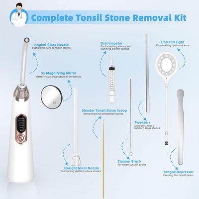FreshThroat™ - Vacuum Tonsil Stone Extractor