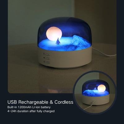 LunaGlow™ - Crescent Moon Speaker & Night Light