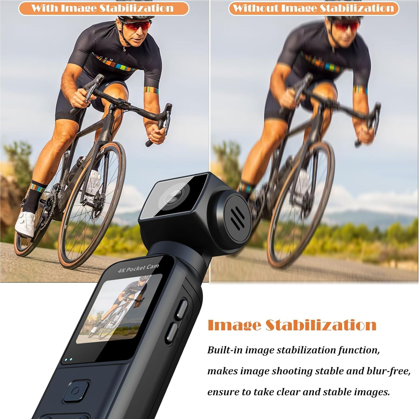 SnapTrail 4K™ - Shake-Free, Anywhere Capture