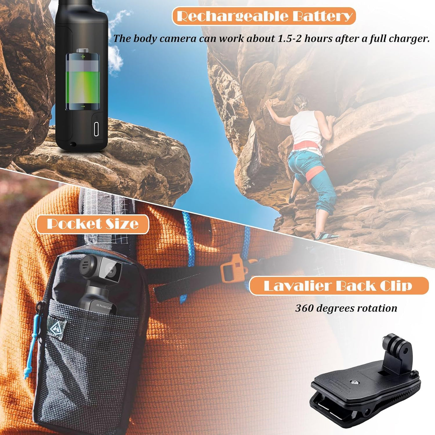 SnapTrail 4K™ - Shake-Free, Anywhere Capture