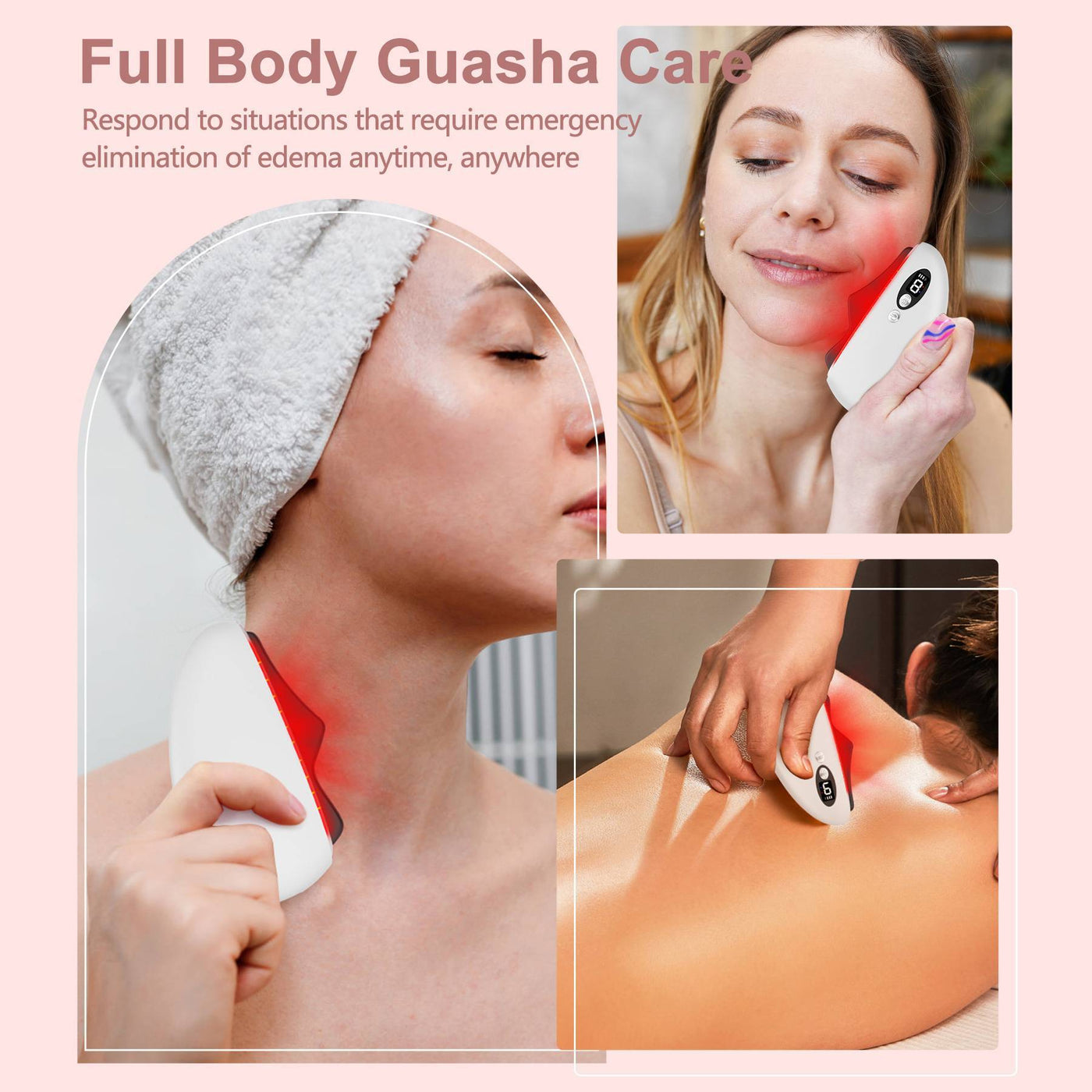 Gua Sha Facial Tool,Electric Black Obsidian Guasha Tool Massage Gua Sha Stone