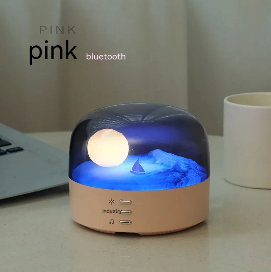 LunaGlow™ - Crescent Moon Speaker & Night Light