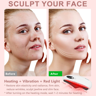 Gua Sha Facial Tool,Electric Black Obsidian Guasha Tool Massage Gua Sha Stone