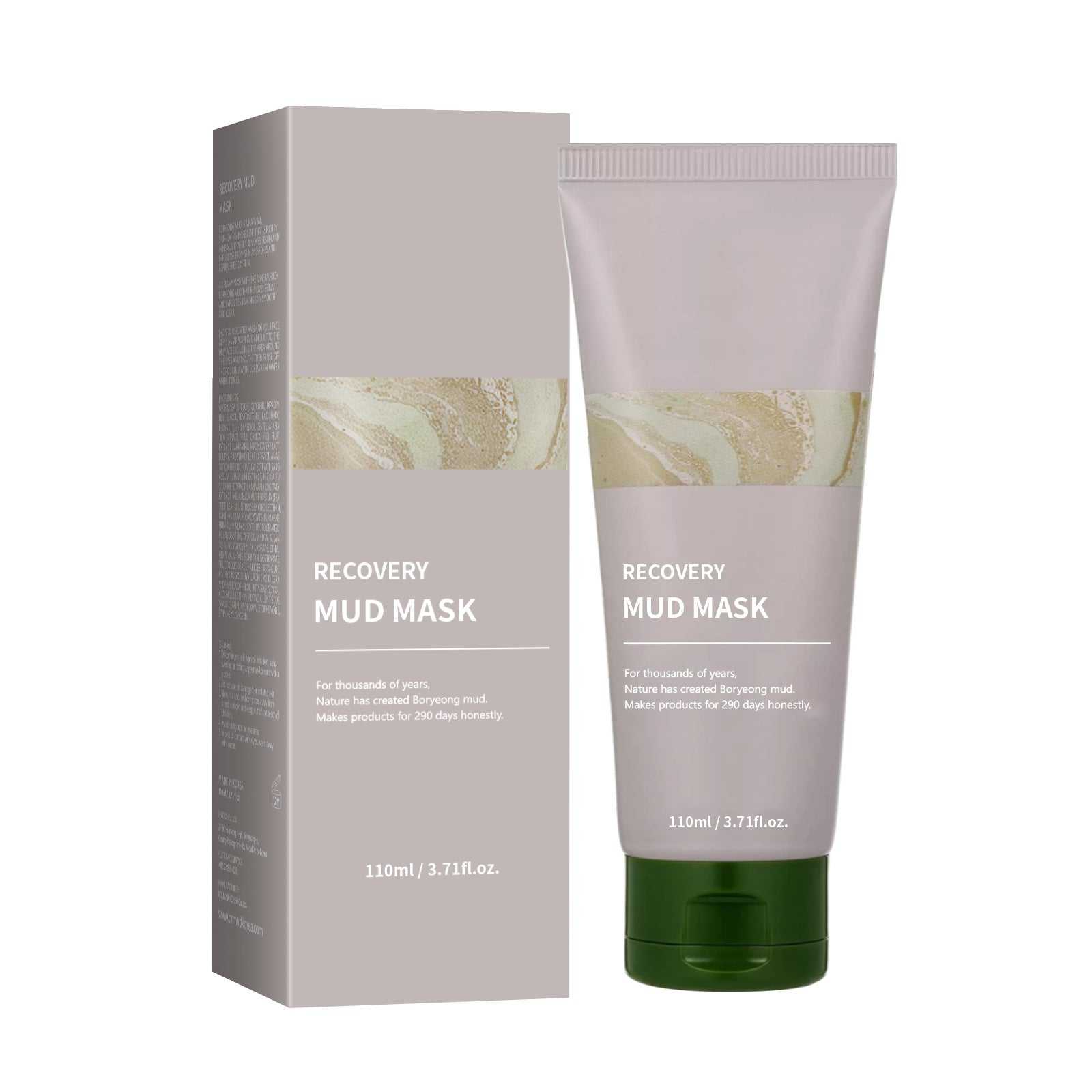 Deep detox facial clay mask jar with natural clay for pore cleansing and oil control