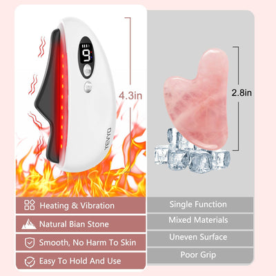 Gua Sha Facial Tool,Electric Black Obsidian Guasha Tool Massage Gua Sha Stone
