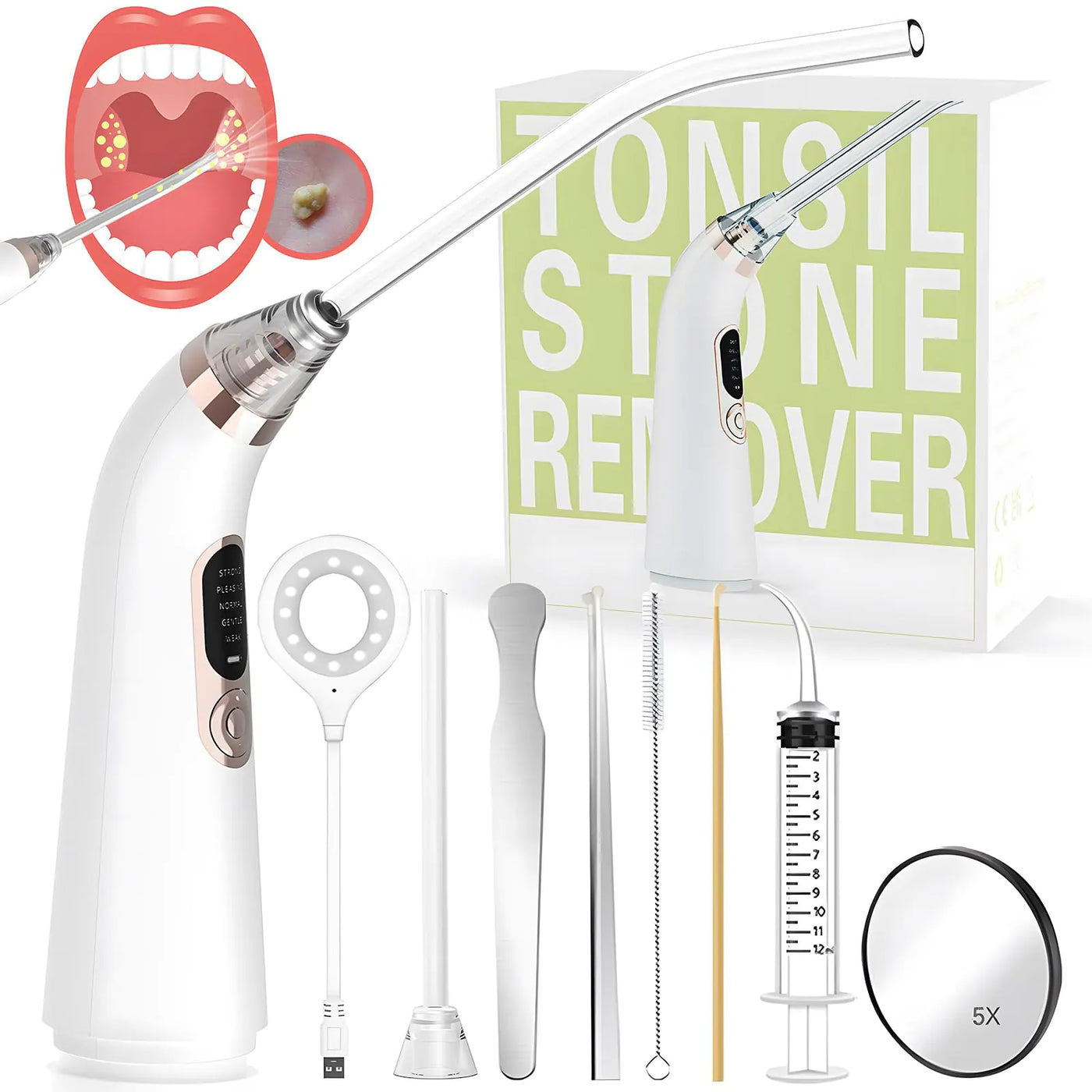 FreshThroat™ - Vacuum Tonsil Stone Extractor