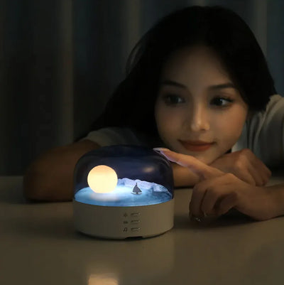 LunaGlow™ - Crescent Moon Speaker & Night Light